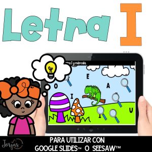 Letra i Actividades digitales en español Digital Letter I in Spanish Las vocales