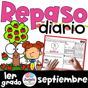 Repaso diario matemáticas primer grado septiembre 1st grade Spanish