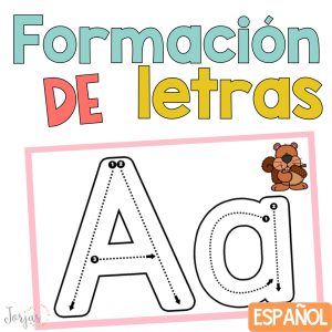 Abecedario Formación de letras Escritura Alphabet in Spanish
