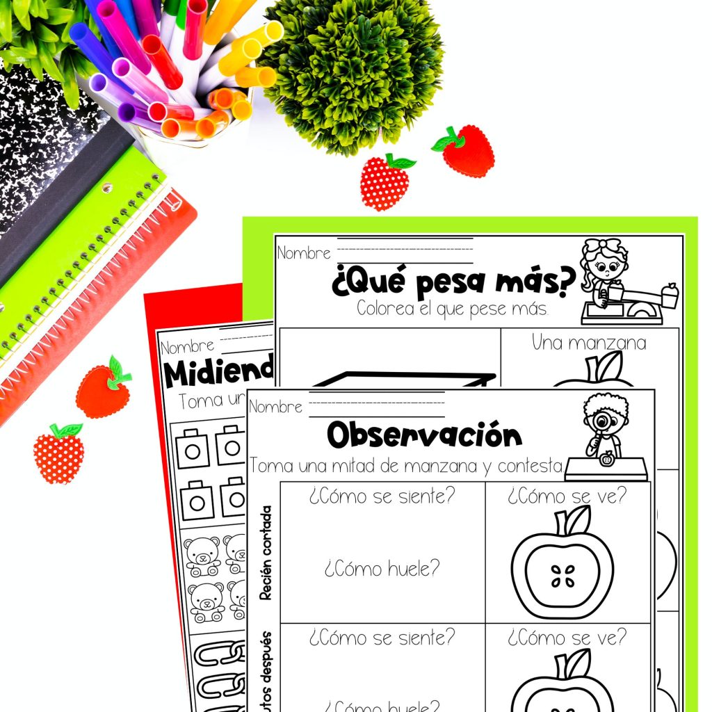 actividades-de-manzanas-para-niños-apple-unit-in-spanish