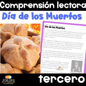 Día de los muertos Comprensión lectora para tercer grado Day of the Dead 3rd
