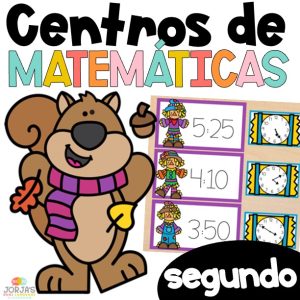 Centros de matemáticas SEGUNDO GRADO noviembre Second grade math Spanish Centers