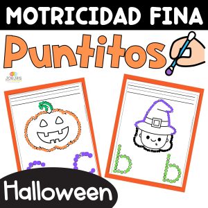 Motricidad fina Puntitos Swab Ejercicios Halloween Fine Motor Skills Activities