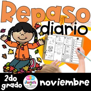 repaso diario de matemáticas en español para segundo grado