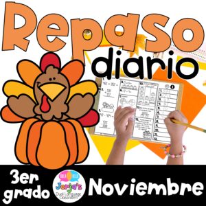 repaso diario de matemáticas para tercero en español