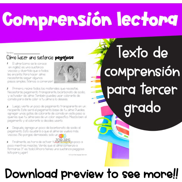 Cómo hacer una sustancia pegajosa PROCEDURAL TEXT in Spanish tercero - Image 2