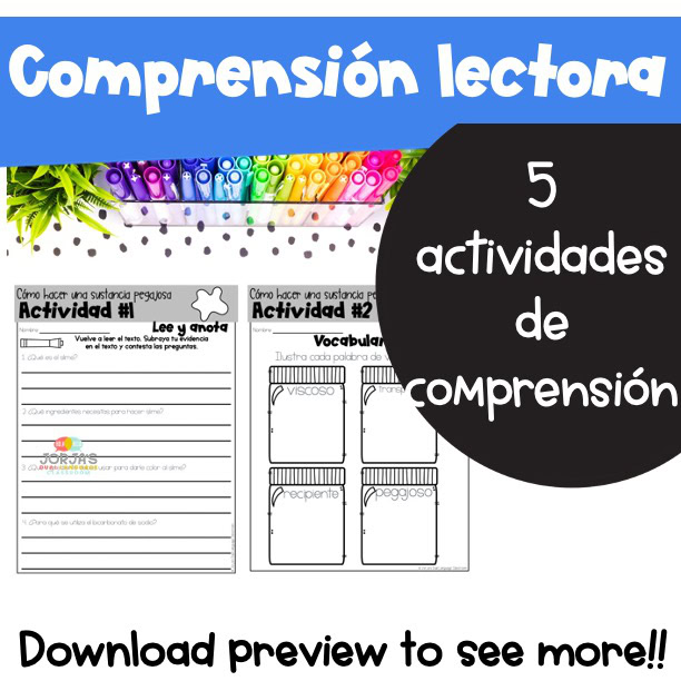 Cómo hacer una sustancia pegajosa PROCEDURAL TEXT in Spanish tercero - Image 3