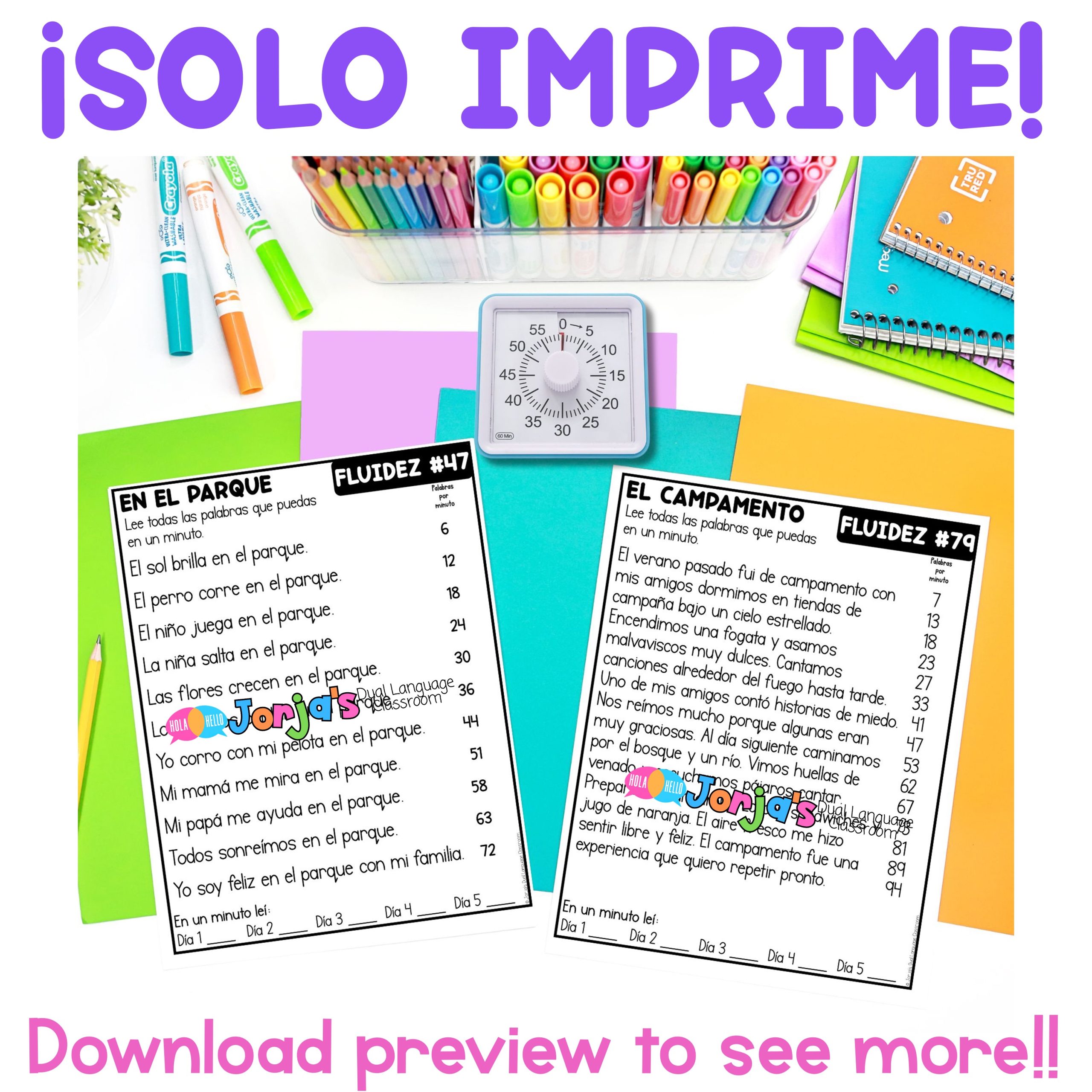 Fluidez por minuto Fluency in Spanish - Image 4