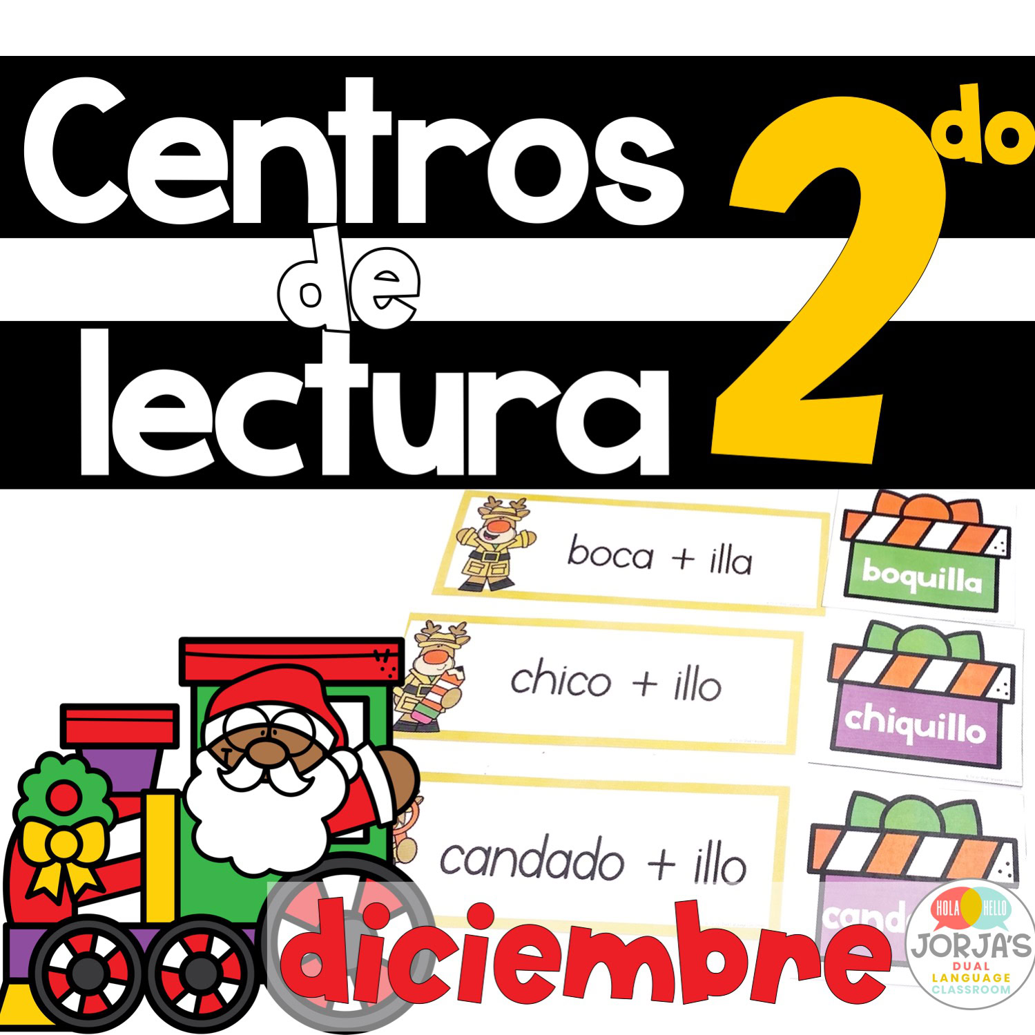 Actividades de lectura segundo grado diciembre Second Grade in Spanish Reading