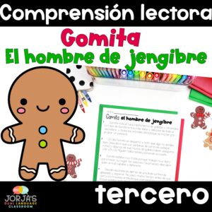 Comprensión lectora para tercer grado 3rd grade Spanish Predicciones Gingerbread