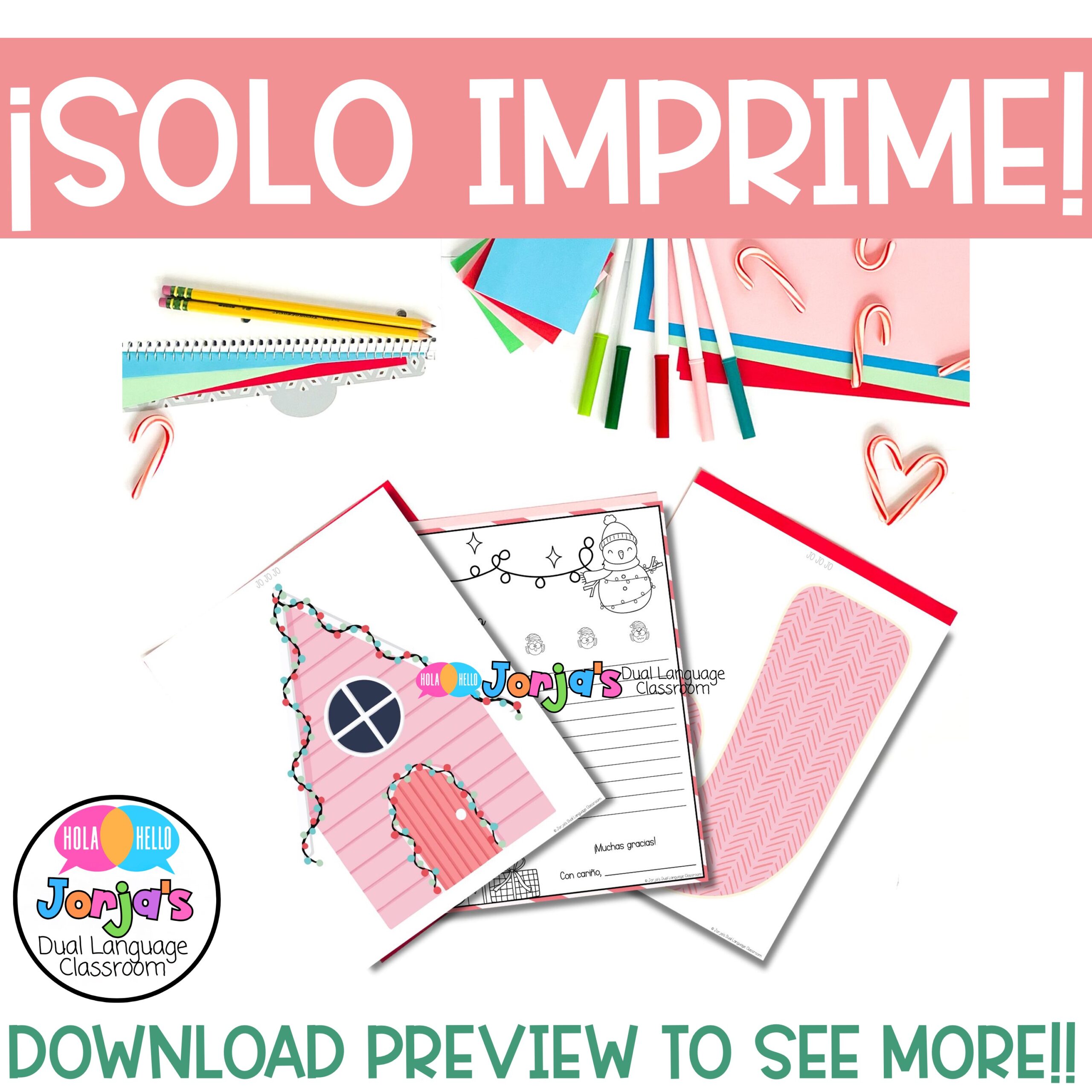 Bulletin Board in Spanish Navidad Christmas in Spanish - Image 2