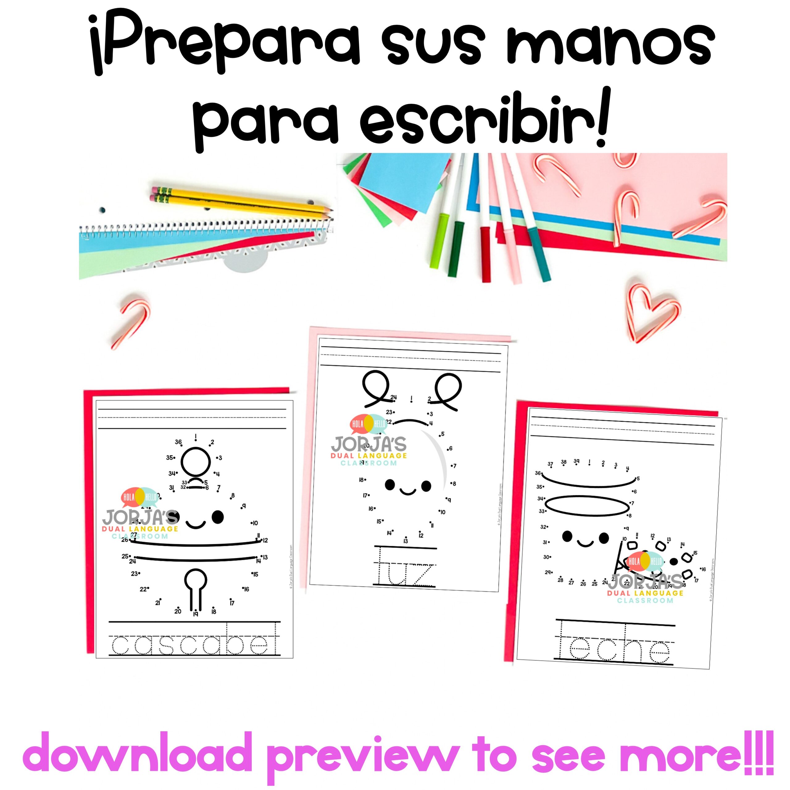 Christmas in Spanish Ejercicios Connect the dots in Spanish Navidad en español - Image 3