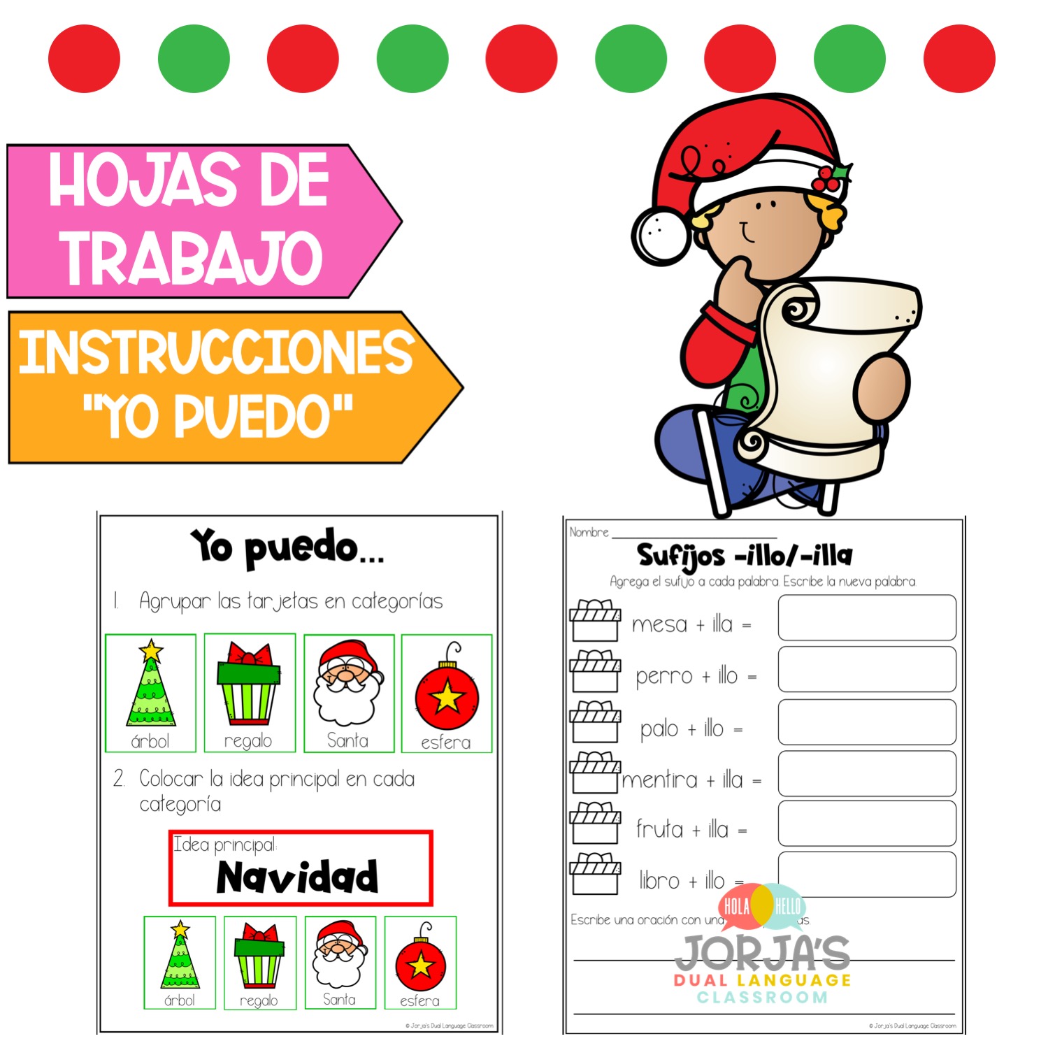 Actividades de lectura segundo grado diciembre Second Grade in Spanish Reading - Image 4