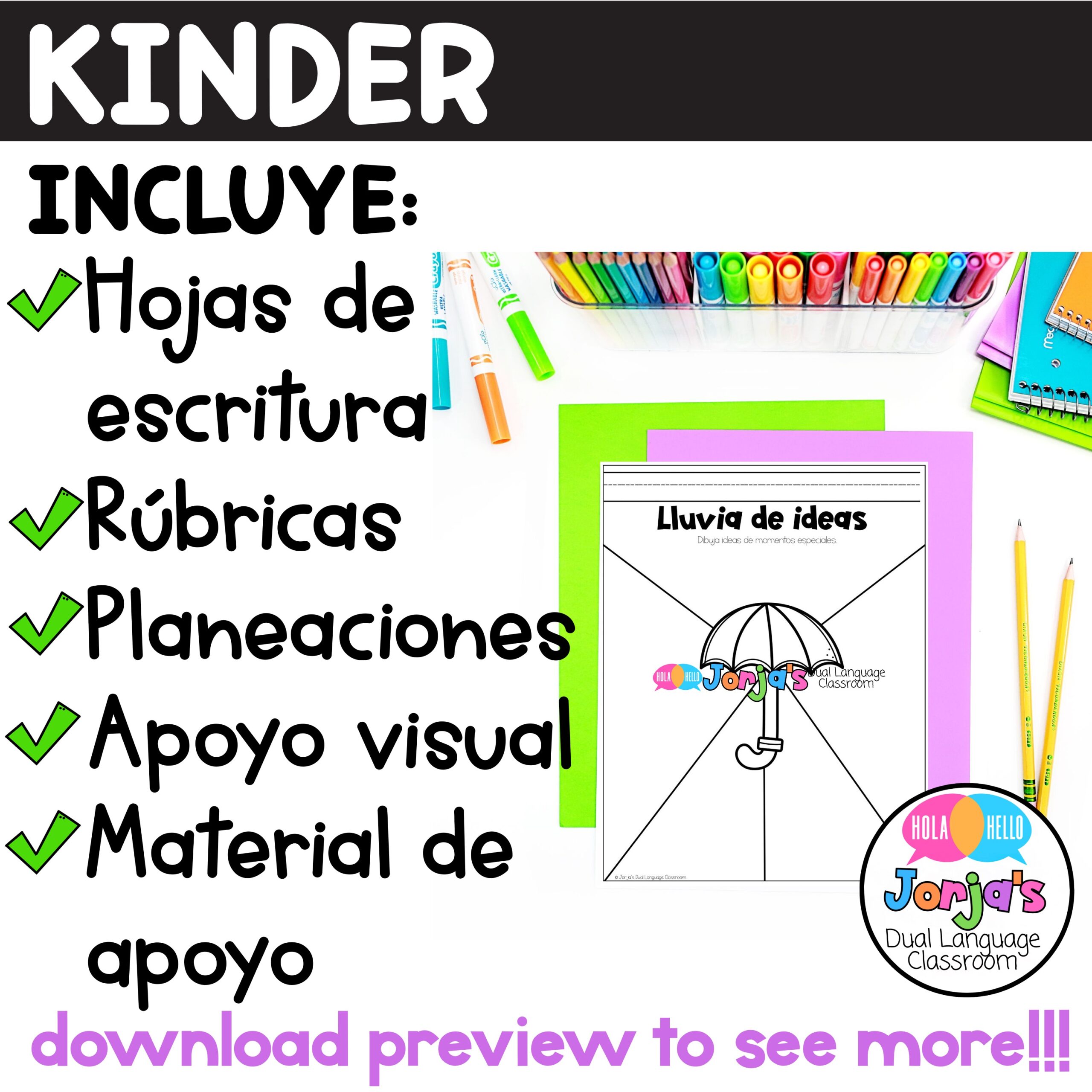 Todos escribimos Unidad 5 Momentos especiales Writing Curriculum in Spanish Kinder - Image 4