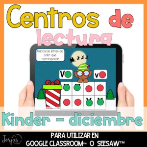 Sonido iniciales Rimas Abecedario Diciembre Navidad Actividades Digital español
