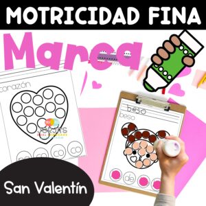 Actividades San Valentín en español Valentines Day in Spanish Dauber Printable
