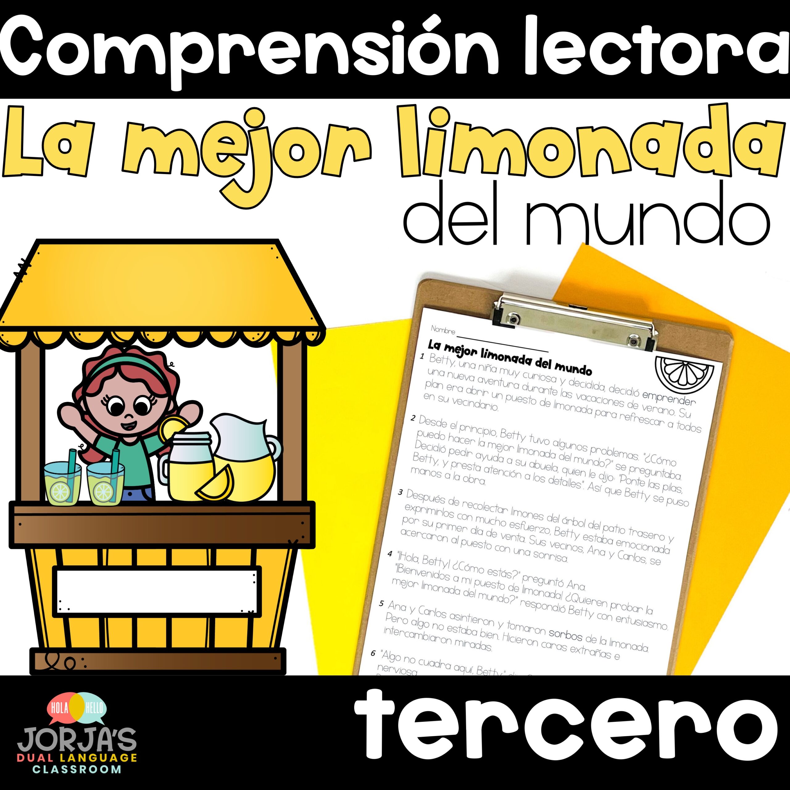 Modismos La mejor limonada del mundo Comprensión lectora y preguntas 3ero