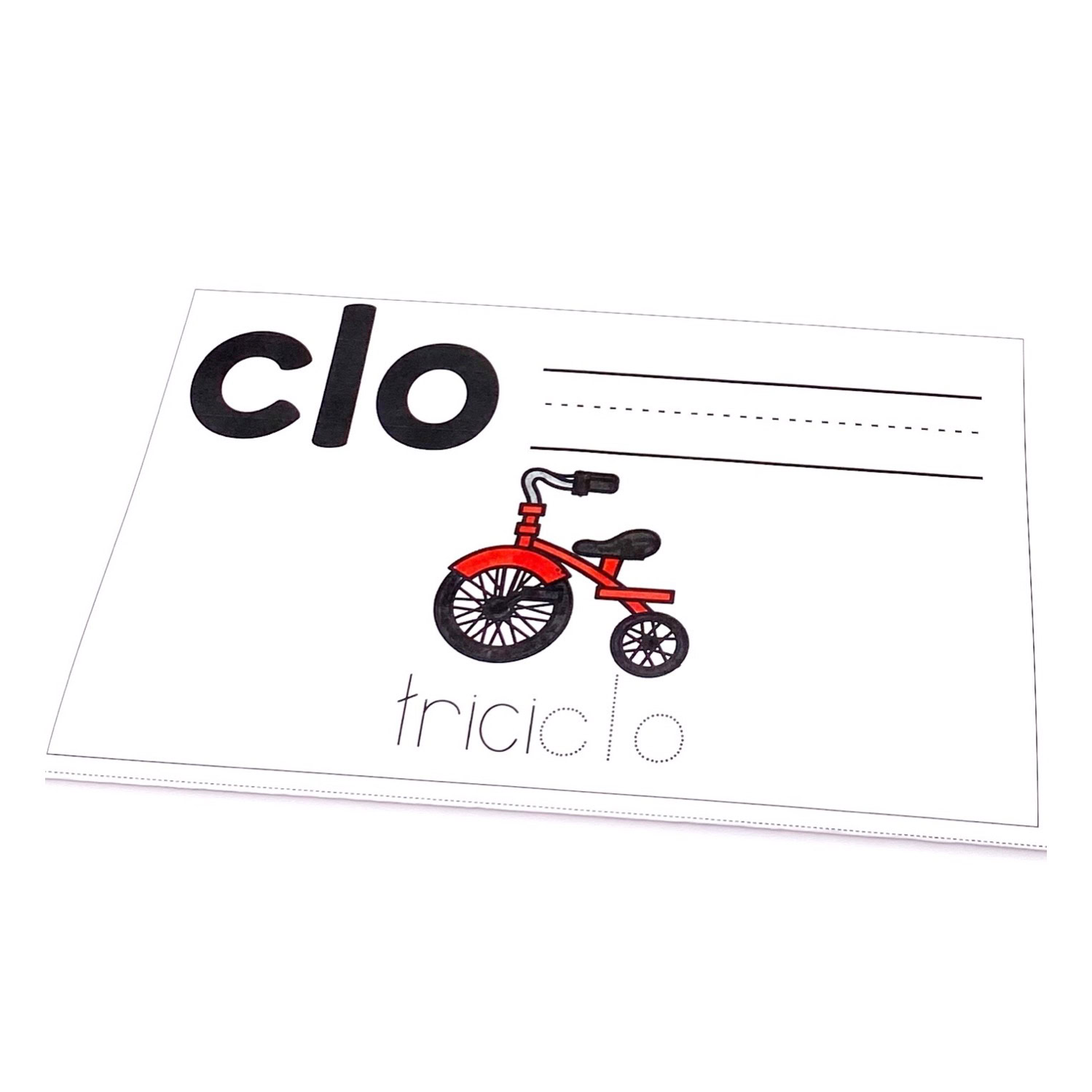 Sílabas trabadas CL Hojas de trabajo Actividades y Juegos Cla cle cli clo clu - Image 2