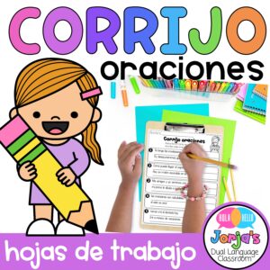Oraciones Práctica de Puntuación corregir Gramática Editing Sentences in Spanish