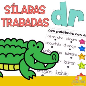 Sílabas trabadas DR Actividades en español Hojas de trabajo y juego en español