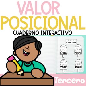 Valor Posicional Tercer Grado - Place Value in Spanish 3rd Interactive