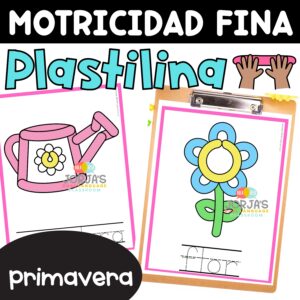 Plastilina Motricidad fina Spring in Spanish Activities for Fine Motor Skills