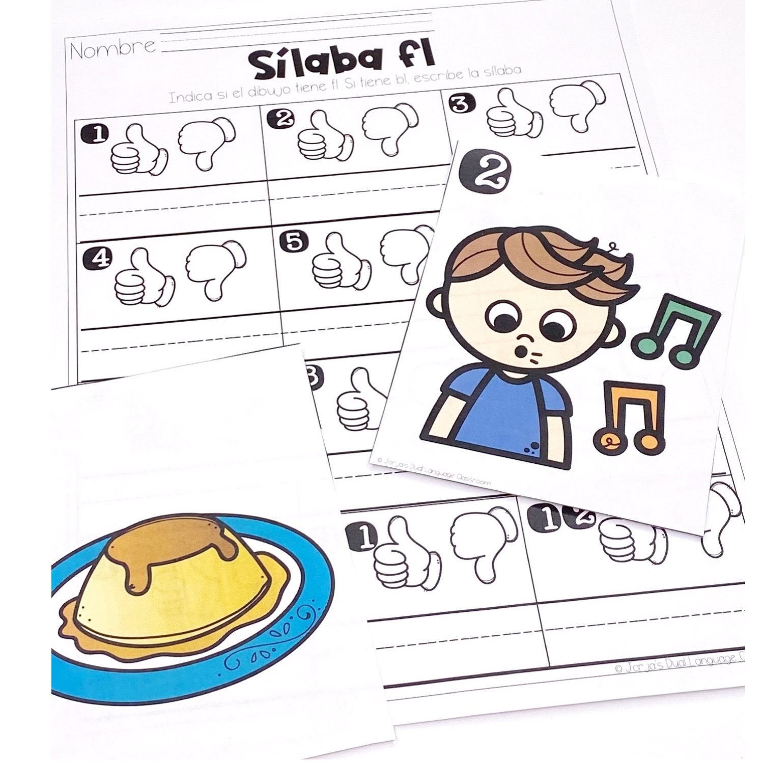 Sílabas trabadas FL Hojas de trabajo y Actividades en español - Image 3