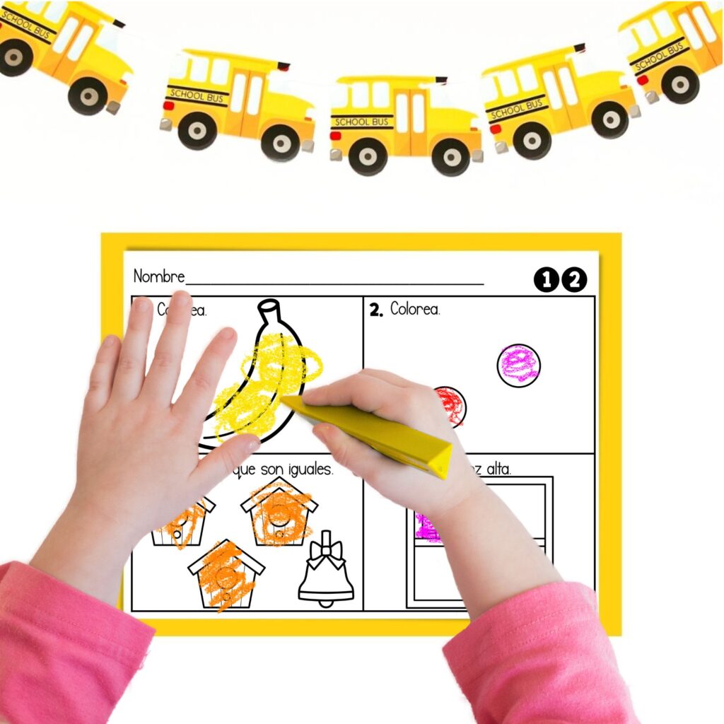 Repaso de matemáticas kindergarten Math in Spanish Review