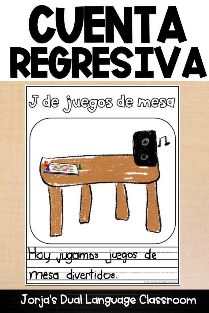 Último día de clases Actividades Cuenta Regresiva (End of Year Countdown in Spanish)