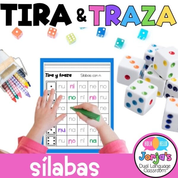 Sílabas en español Worksheets Juego de silabas Tira y traza - Jorja's ...
