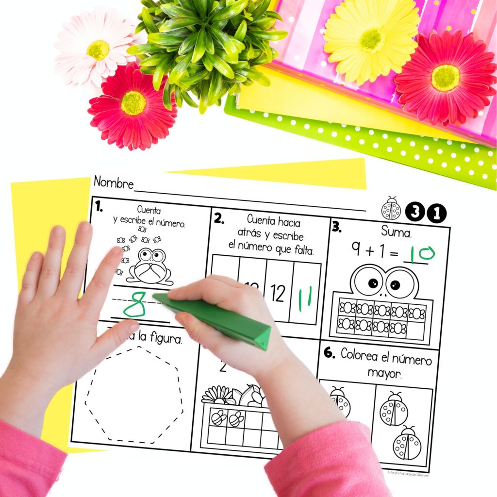 kinder bilingual spanish review spiral