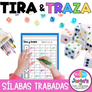 Sílabas Trabadas Hojas de trabajo Juegos Kinder y Primer grado Trabadas con l r