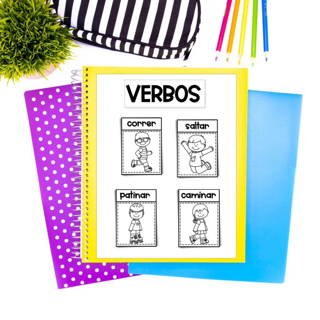 actividades-de-verbos-para-ninos-en-espanol