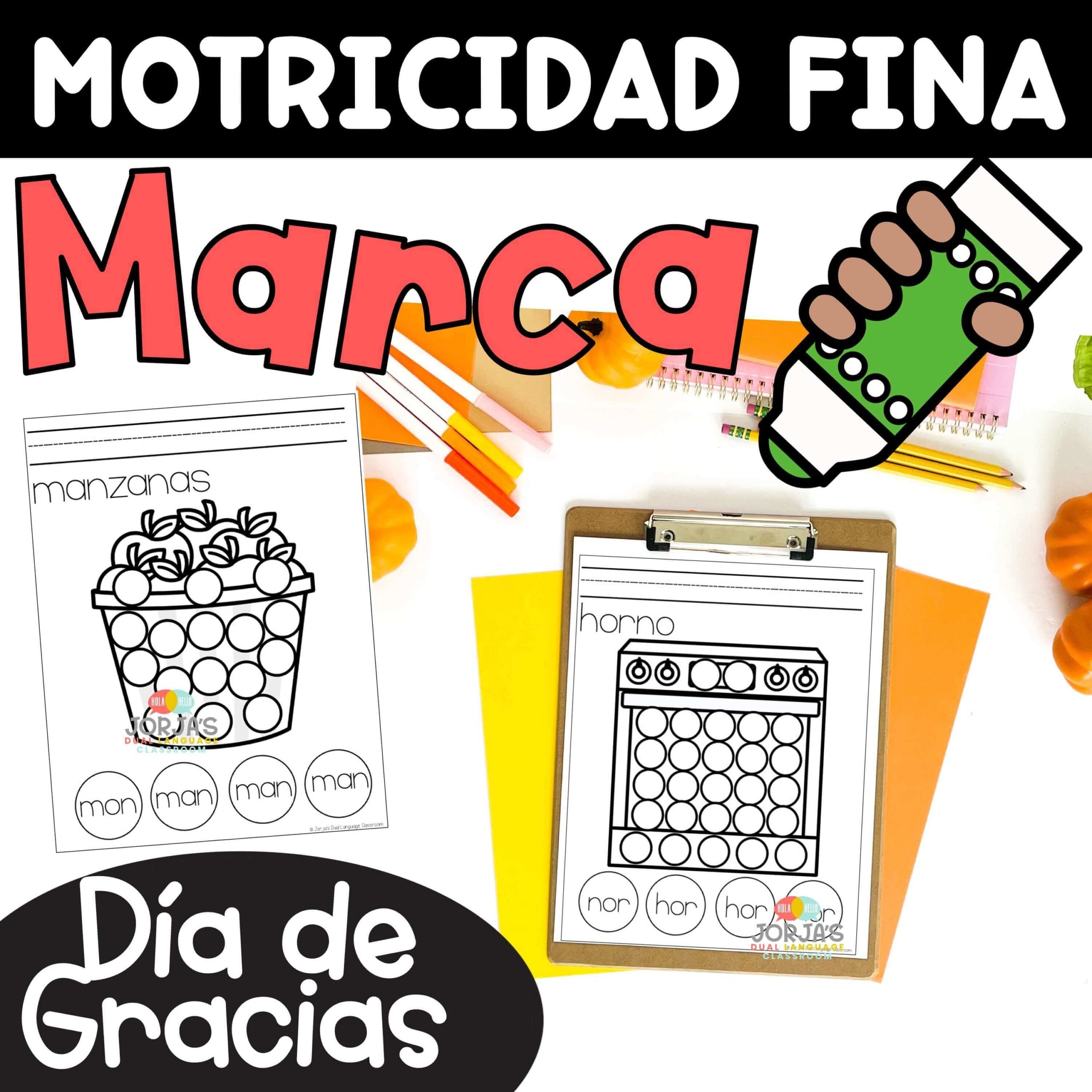 Thanksgiving Activities Thanksgiving Dot Marker Actividad Día de Gracias español