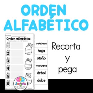 orden alfabético hoja de trabajo